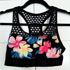 PINK Victoria's Secret Tropical Floral Sports Bra